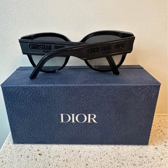 Christian Dior Wildior BU Round Sunglasses, Black - Picture 2 of 5